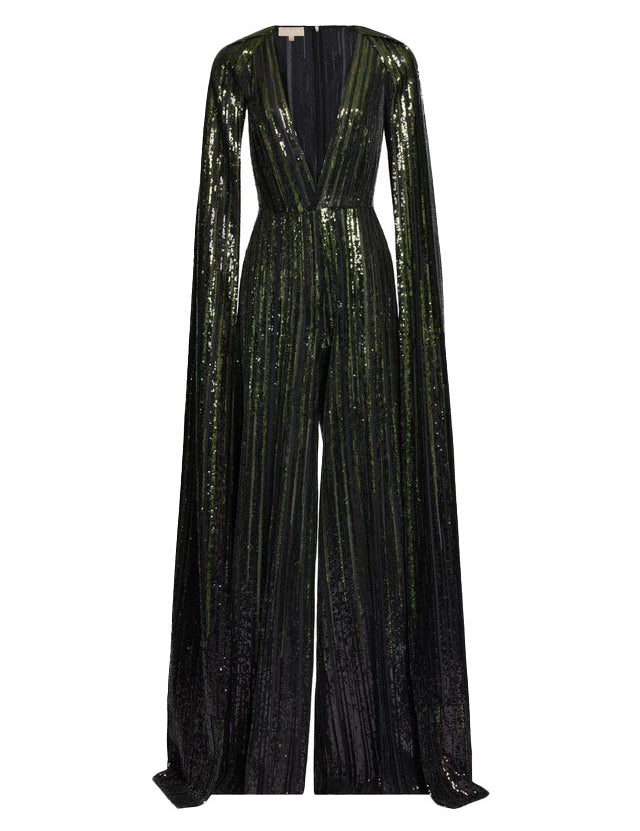Tuta Intera Con Paillettes in nero Elie saab - donna 