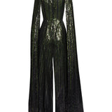 Tuta Intera Con Paillettes in nero Elie saab - donna 