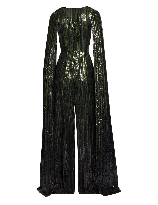 Tuta Intera Con Paillettes in nero Elie saab - donna 