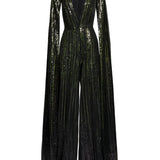 Tuta Intera Con Paillettes in nero Elie saab - donna 