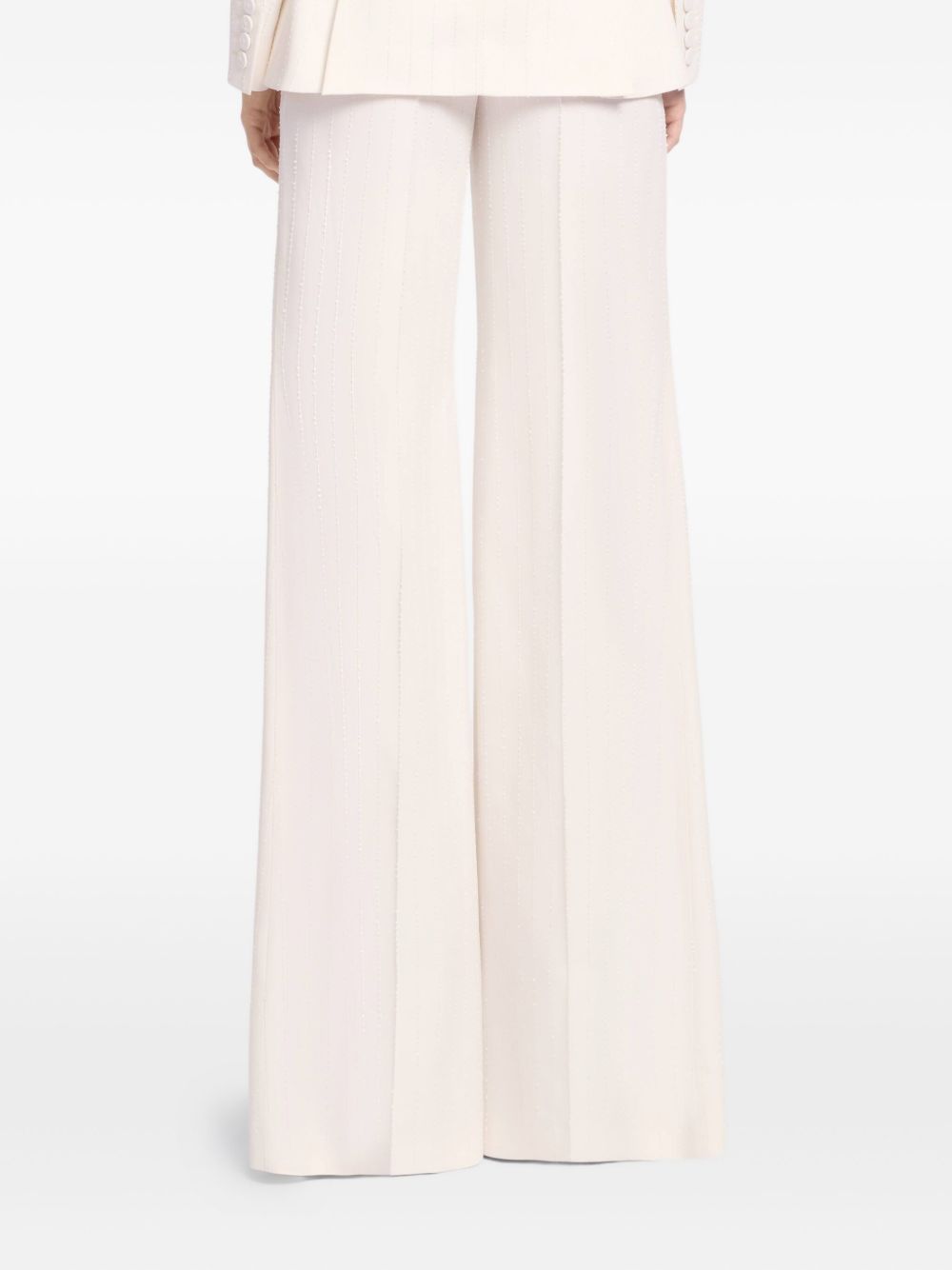 Pantaloni gessati in avorio Elie Saab - donna 