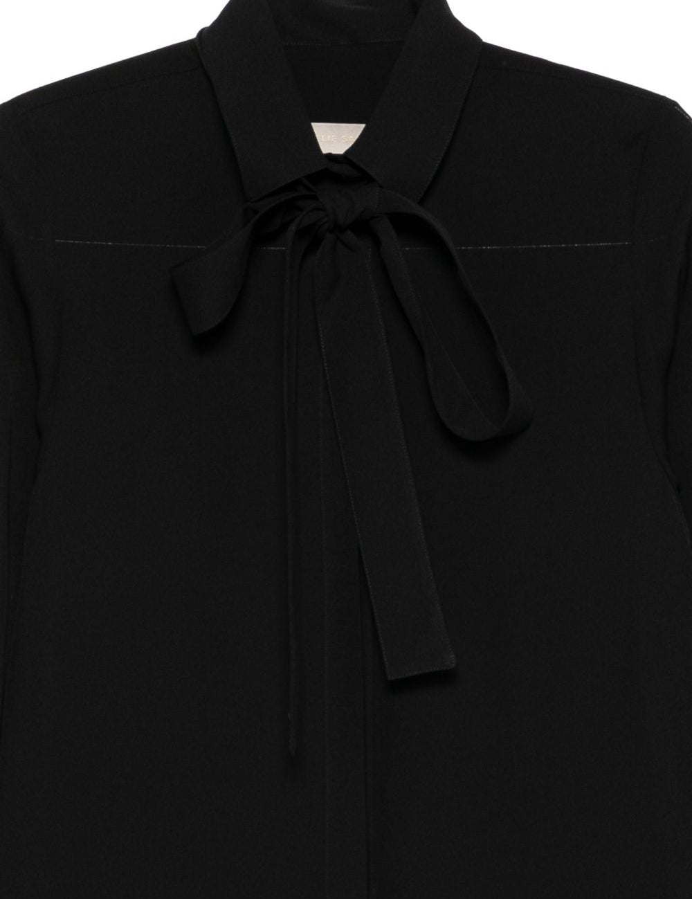 Camicia con fiocco in seta in nero Elie saab - donna 