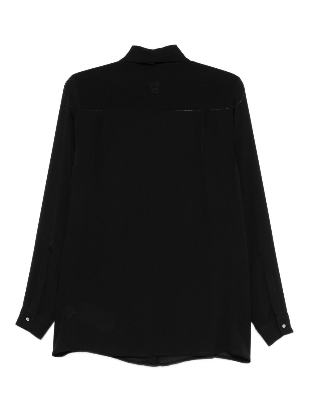 Camicia con fiocco in seta in nero Elie saab - donna 