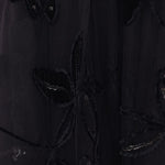 Gonna midi con ricami floreali in nero Elie saab - donna 