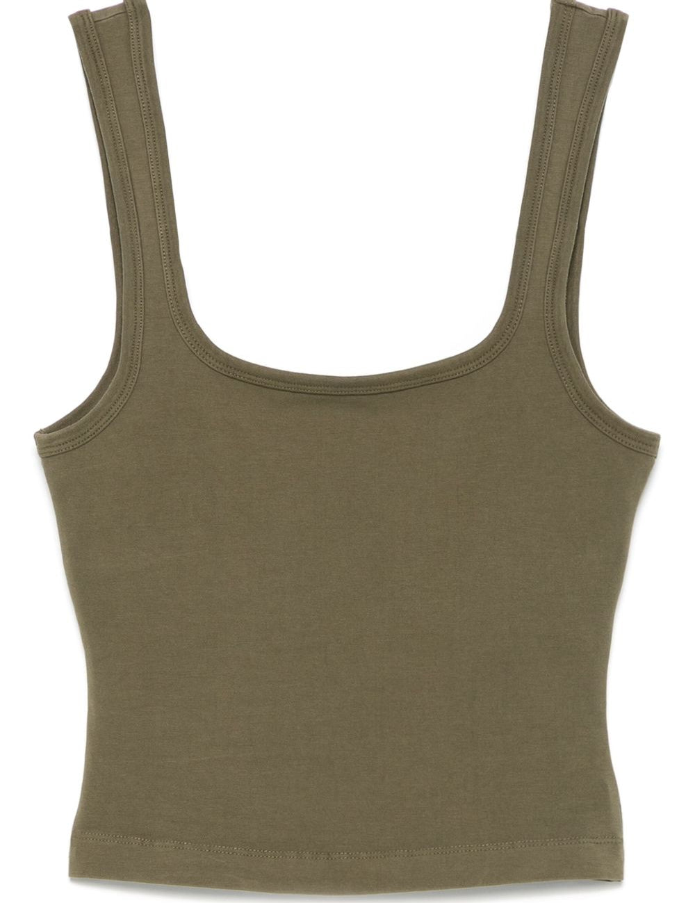 Canotta con scollo quadrato in verde Entire studios- donna 