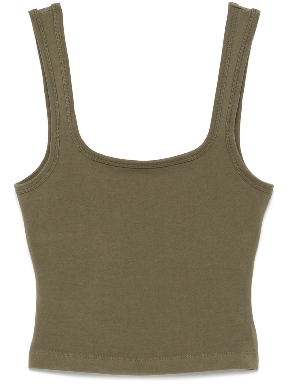 Canotta con scollo quadrato in verde Entire studios- donna 