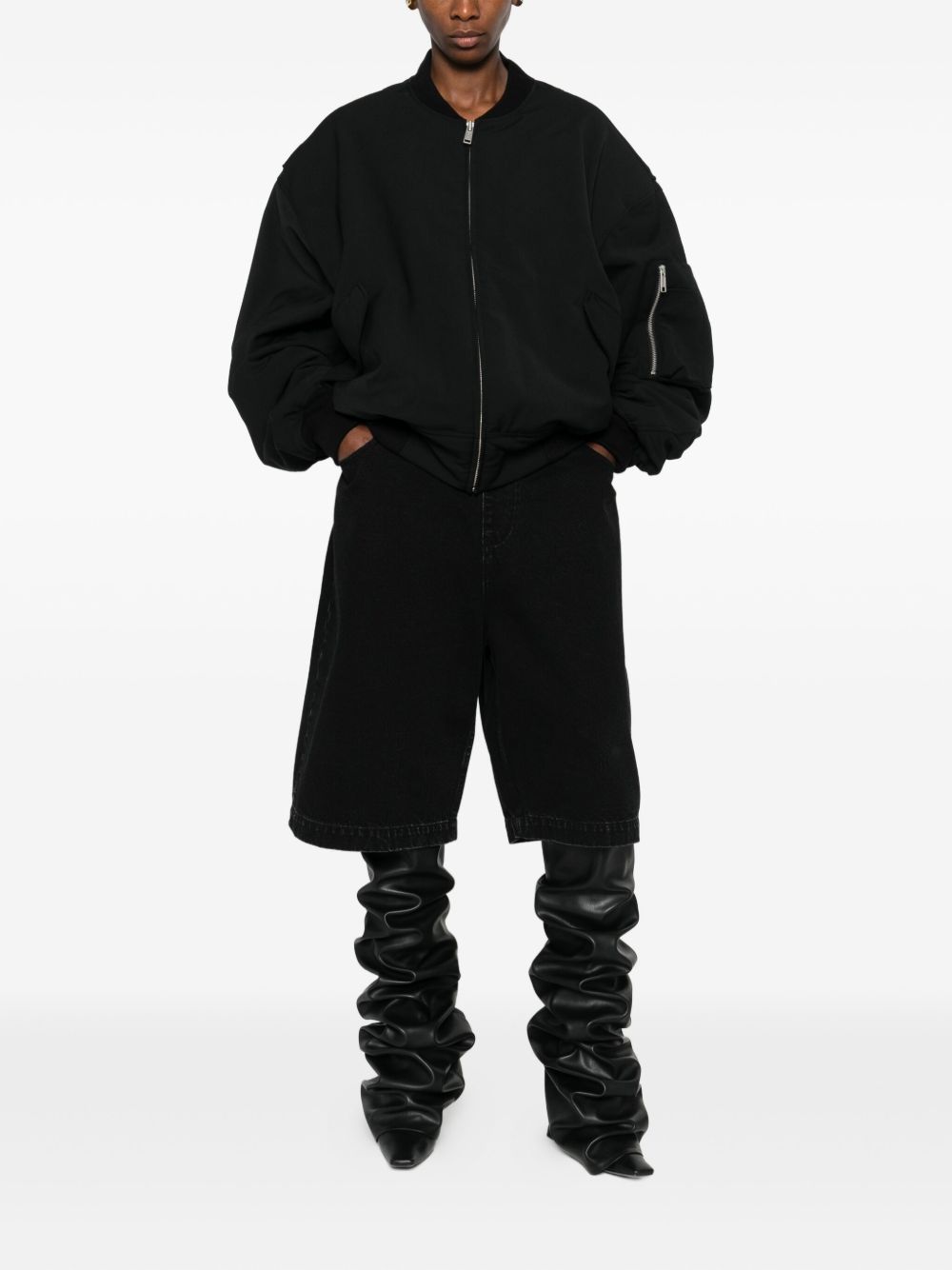 Giacca bomber broad  in nero Entire studios - unisex 