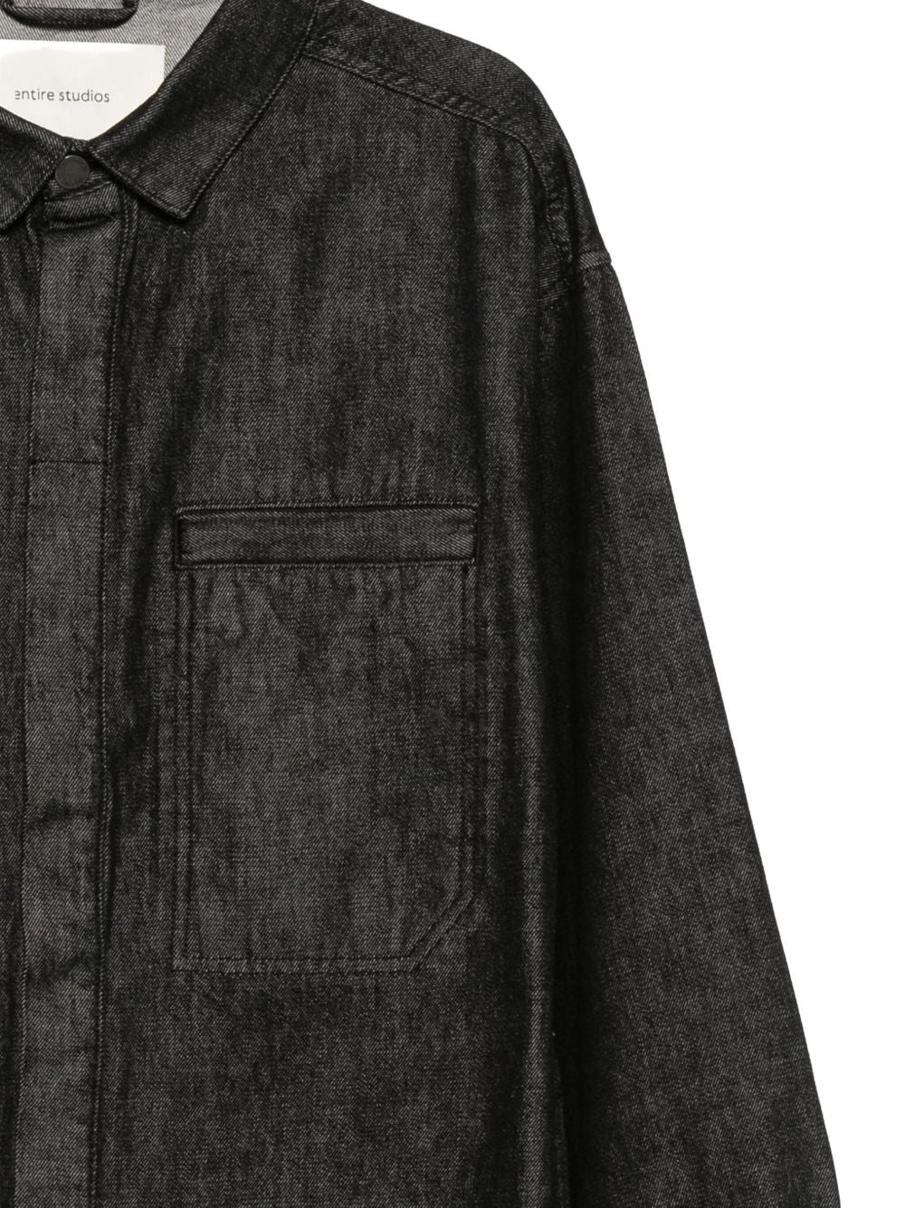 Camicia denim a maniche lunghe herculean in grigio Entire studios - unisex 