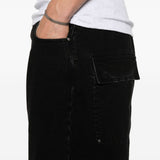 Shorts con vita elasticata in nero Entire studios - unisex 