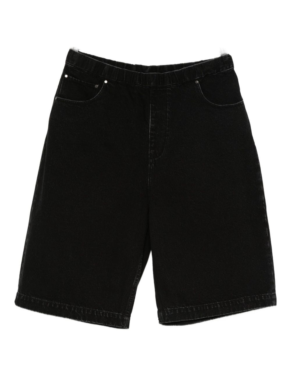 Shorts con vita elasticata in nero Entire studios - unisex 