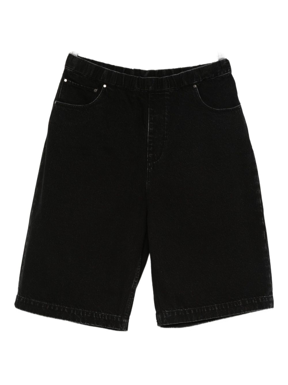 Shorts con vita elasticata in nero Entire studios - unisex 
