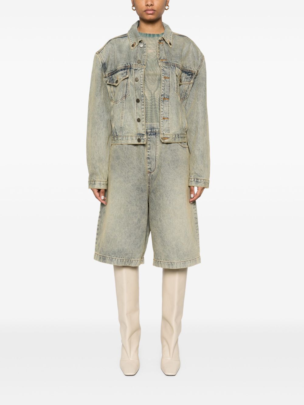 Shorts in denim spar in blu Entire studios - unisex 
