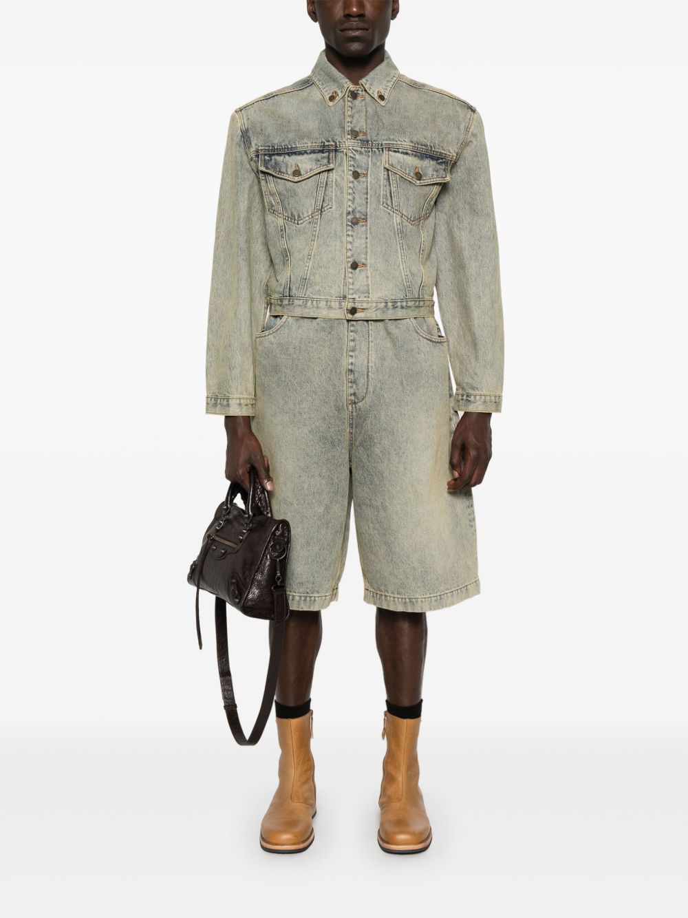 Shorts in denim spar in blu Entire studios - unisex 