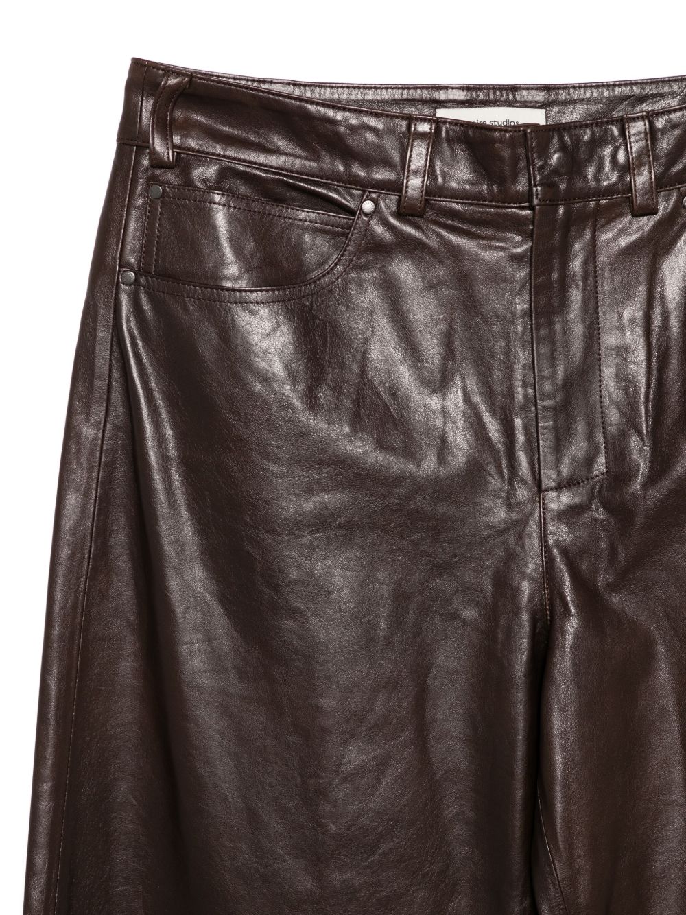 Pantaloni con passanti in marrone Entire studios - unisex 