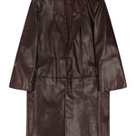 Cappotto monopetto in pelle in marrone Entire Studios - unisex 