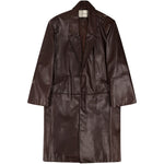 Cappotto monopetto in pelle in marrone Entire Studios - unisex 