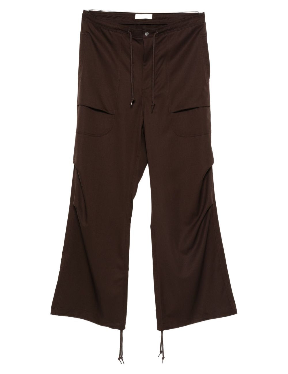 Pantaloni cargo con coulisse in marrone Entire studios - unisex 