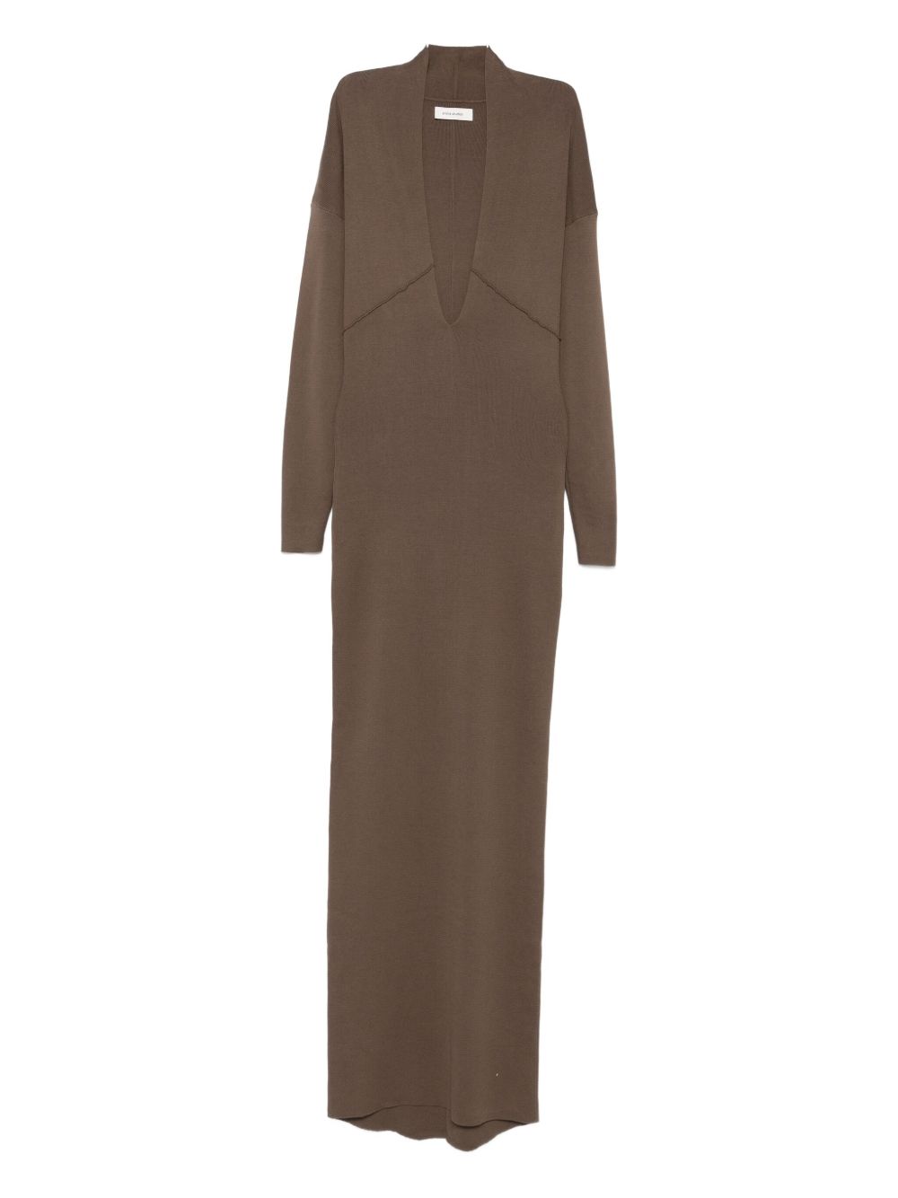 Abito con scollo a v rallel  in marrone Entire studios - donna 