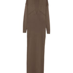 Abito con scollo a v rallel  in marrone Entire studios - donna 