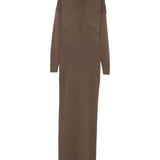 Abito con scollo a v rallel  in marrone Entire studios - donna 