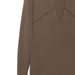 Abito con scollo a v rallel  in marrone Entire studios - donna 