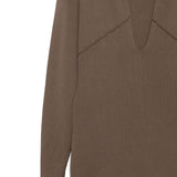 Abito con scollo a v rallel  in marrone Entire studios - donna 