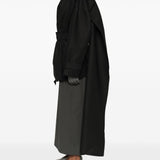 Cappotto con dettaglio sciarpa in nero Entire studios - donna 
