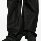Jeans con tasche laterali in nero Entire studios - unisex 
