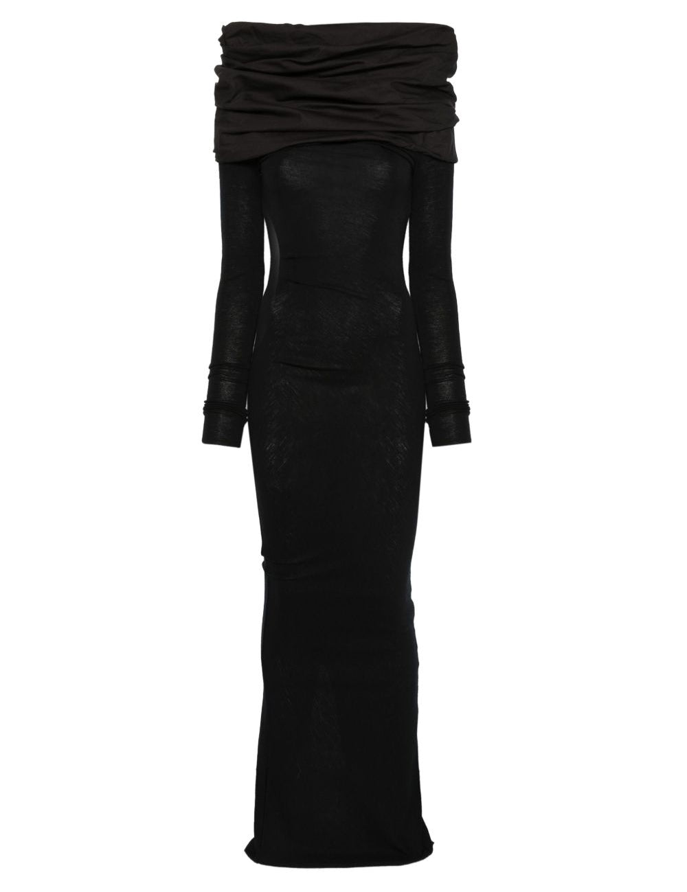 Abito lungo con spalle scoperte in nero Entire studios - donna 