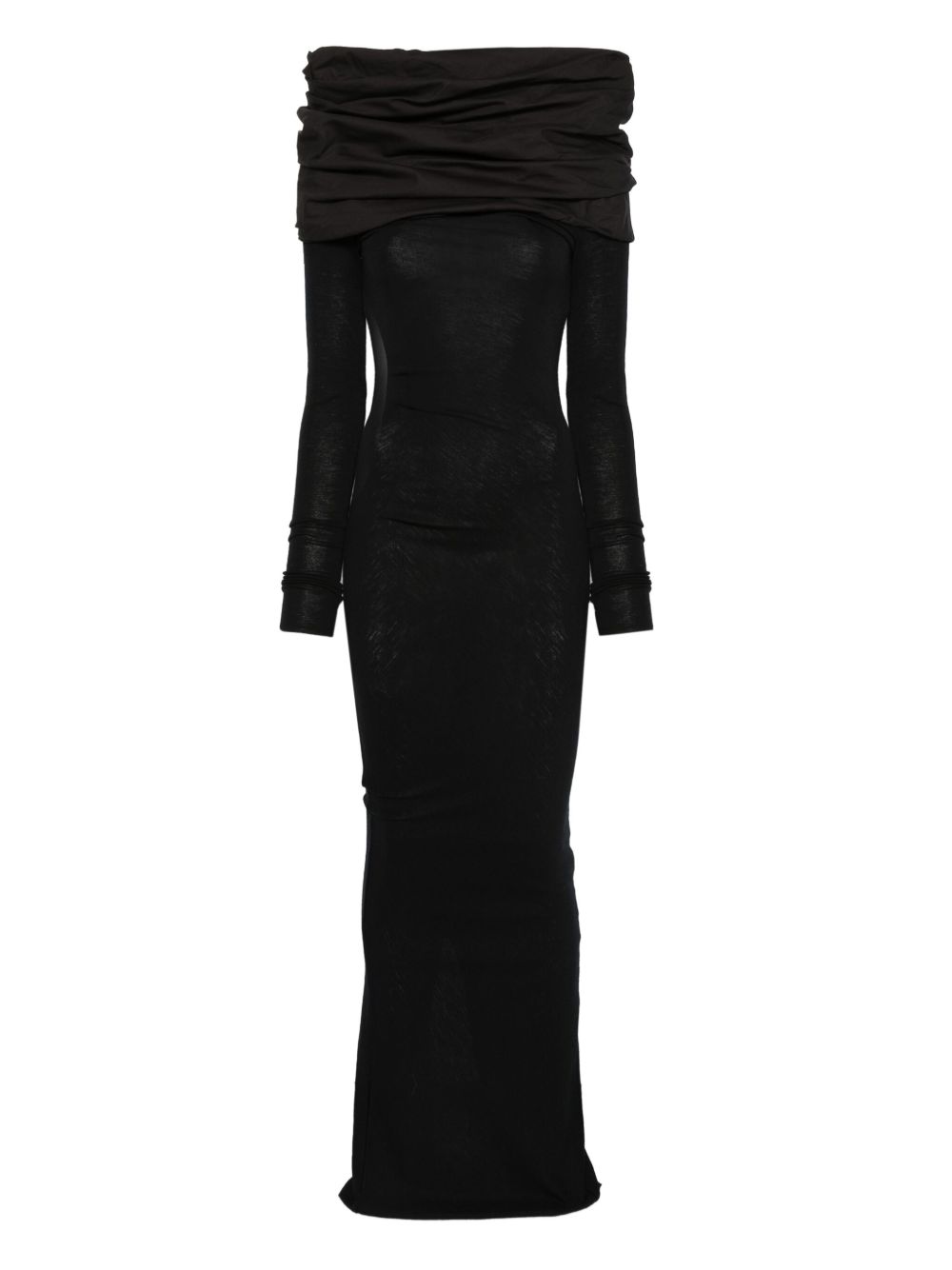 Abito lungo con spalle scoperte in nero Entire studios - donna 