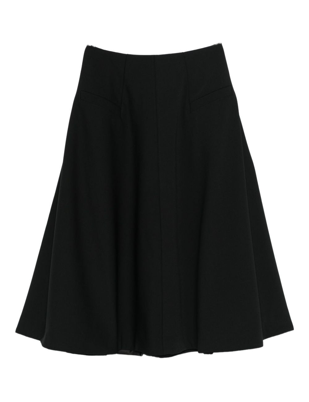 Gonna midi a pannelli Celeste in nero Entire studios - donna 