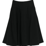 Gonna midi a pannelli Celeste in nero Entire studios - donna 
