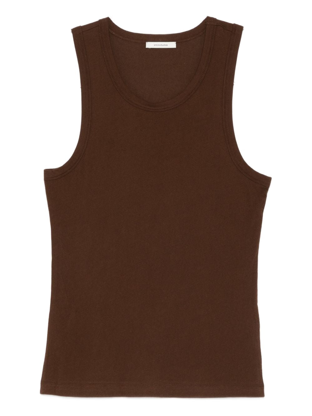 Canotta a girocollo in marrone Entire studios - unisex 
