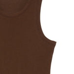 Canotta a girocollo in marrone Entire studios - unisex 