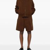 Felpa con zip in marrone Entire studios - unisex 