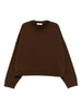 Felpa a maniche lunghe in marrone Entire studios - unisex