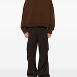 Felpa a maniche lunghe in marrone Entire studios - unisex 