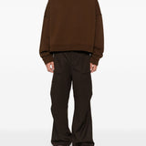 Felpa a maniche lunghe in marrone Entire studios - unisex 