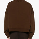 Felpa a maniche lunghe in marrone Entire studios - unisex 