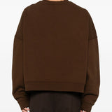 Felpa a maniche lunghe in marrone Entire studios - unisex 