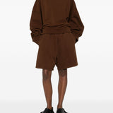 Felpa a maniche lunghe in marrone Entire studios - unisex 