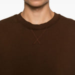Felpa a maniche lunghe in marrone Entire studios - unisex 