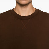 Felpa a maniche lunghe in marrone Entire studios - unisex 