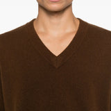 Maglione con scollo a v in marrone Entire studios - unisex 