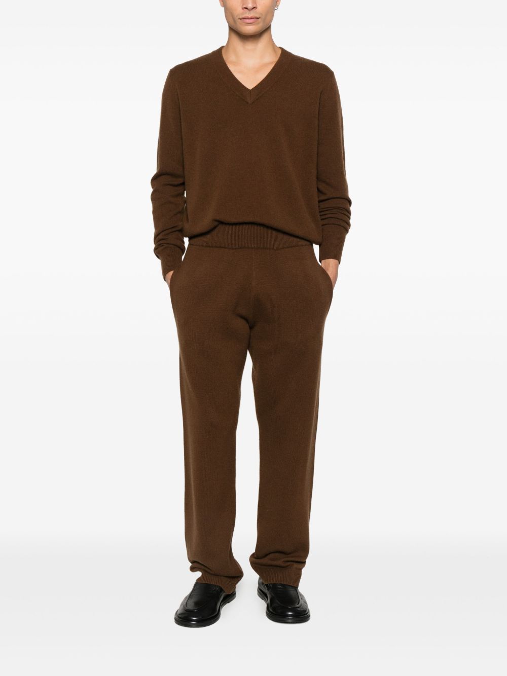 Maglione con scollo a v in marrone Entire studios - unisex 