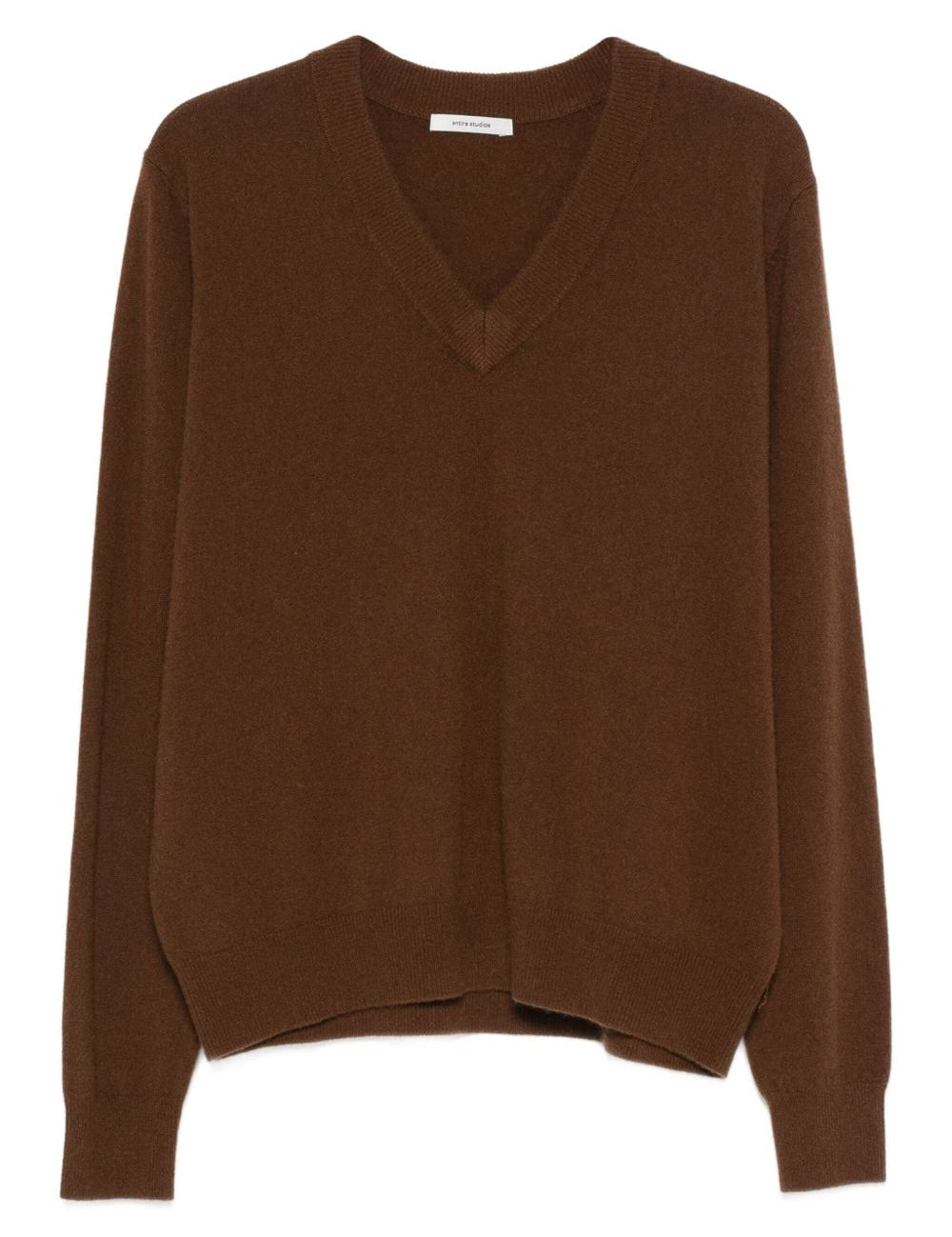 Maglione con scollo a v in marrone Entire studios - unisex 
