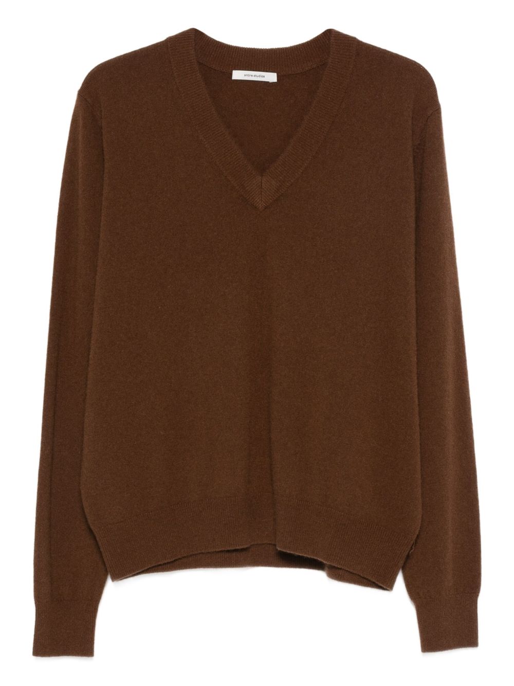 Maglione con scollo a v in marrone Entire studios - unisex 
