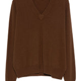 Maglione con scollo a v in marrone Entire studios - unisex 
