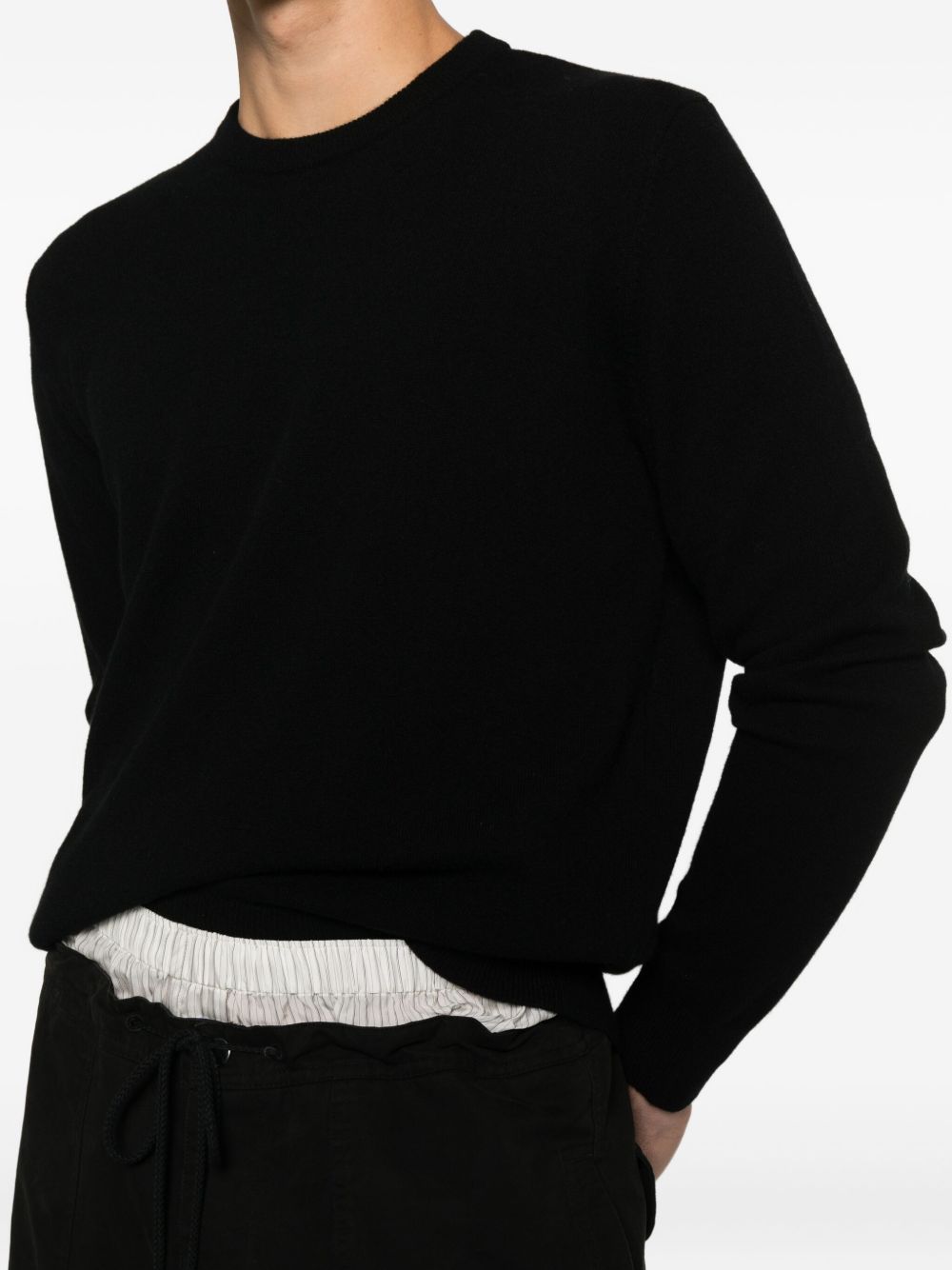 Maglione a maniche lunghe in nero Entire studios - unisex 