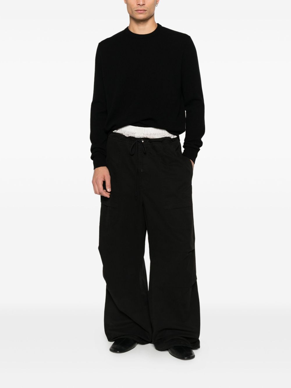 Maglione a maniche lunghe in nero Entire studios - unisex 